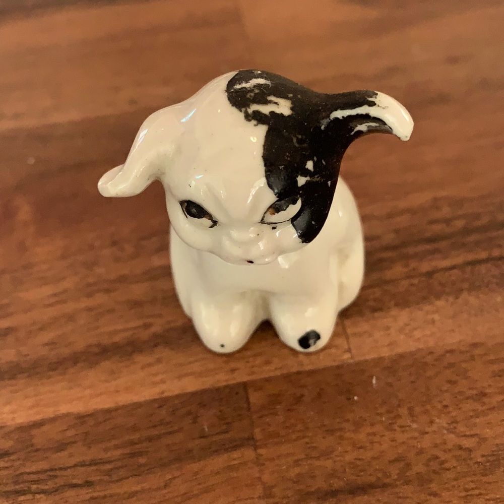 Vintage Porcelain Dog  